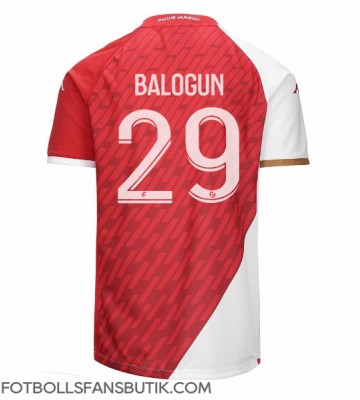 AS Monaco Folarin Balogun #29 Replika Hemmatröja 2023-24 Kortärmad